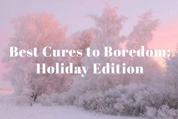 Best Cures to Boredom: Holiday Edition