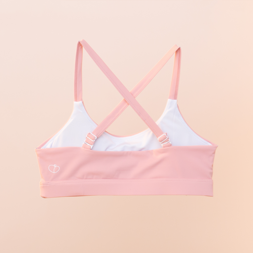 apricotton perfect sports bra back crossed criss cross